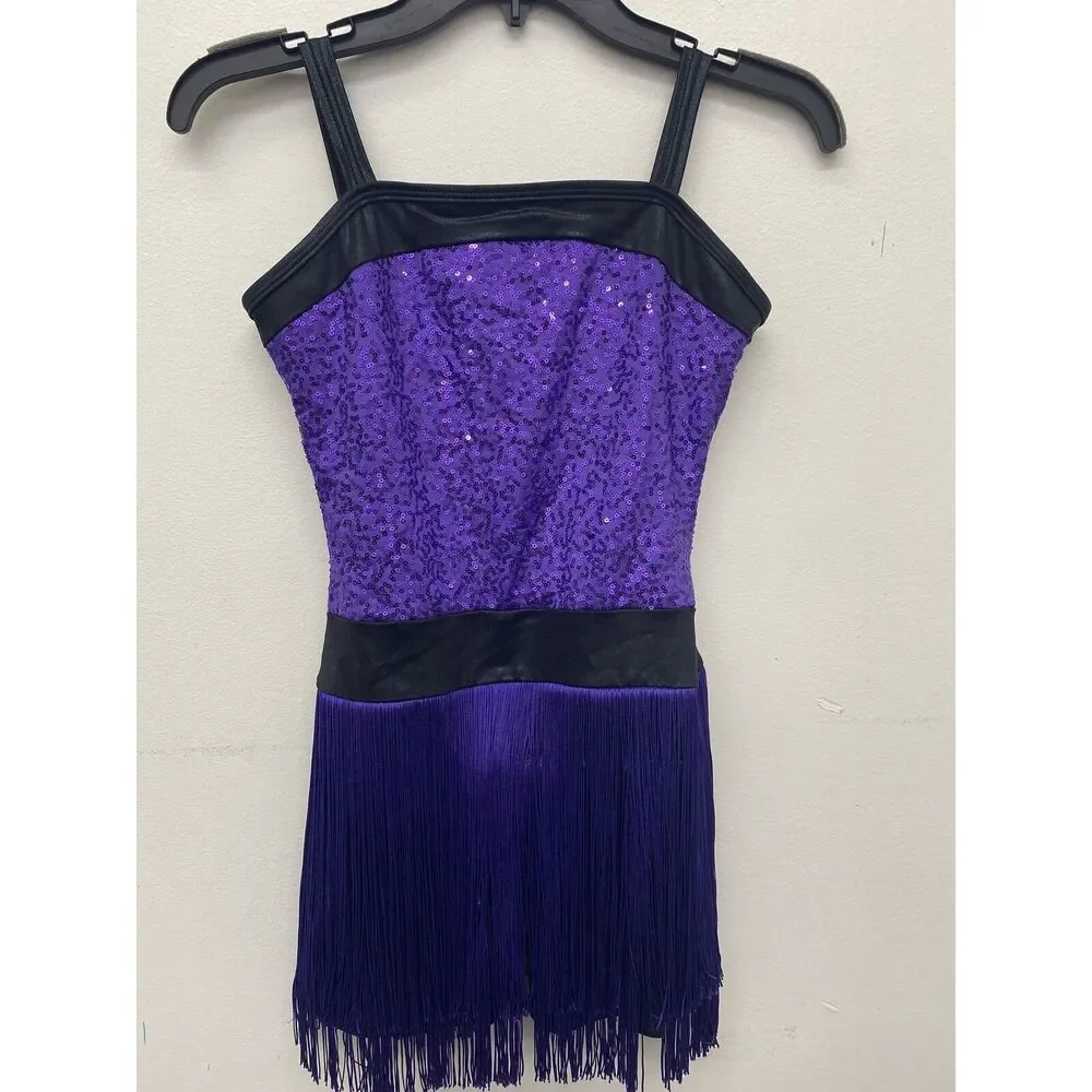 Pre-Owned Dance Costume Small Adult Purple Curtain Call E2130 Jazz Tap Musical